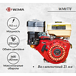 Двигатель бензиновый WEIMA WM177F (9 л.с.) (WM177F/P)