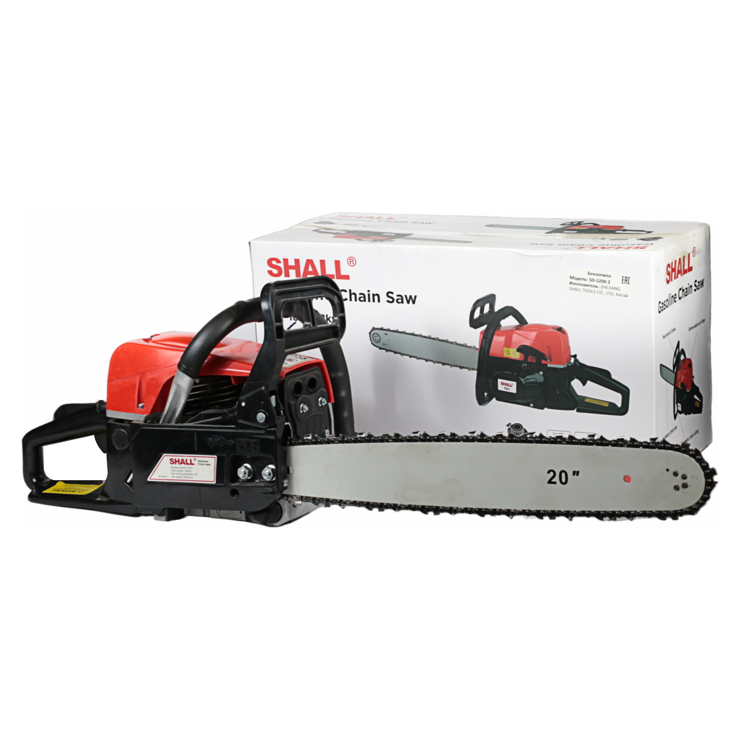Бензопила SHALL SD-5200-2 шина 20" (2,6 кВт), benzopila-shall-sd-5200-2-shina-20-26-kvt | img-6